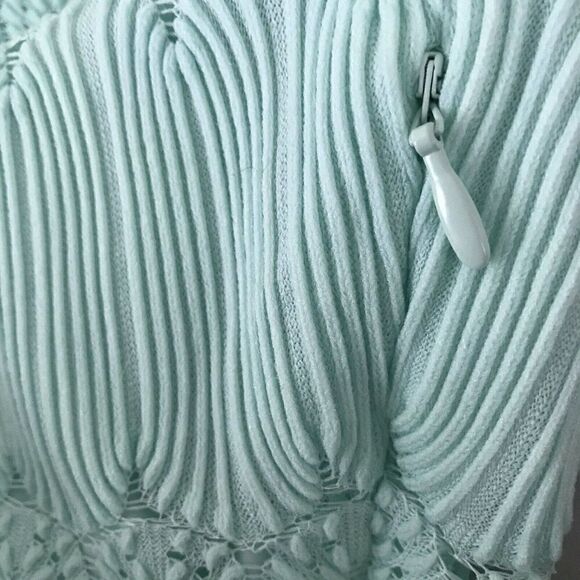 Guess spaghetti strap Vita Ruffled Romper in Fair Aqua - Picture 3 of 12